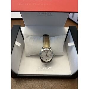 Tissot PR 100 Women's 33mm Gold/Black Band Swiss Quartz Watch T1012101603100